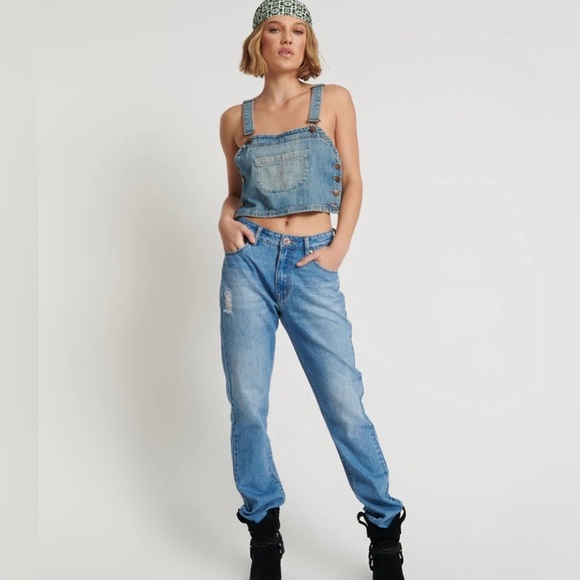 ONE TEASPOON Denim Awesome Baggies Straight Leg Jeans Distressed Size 29 - Picture 1 of 13